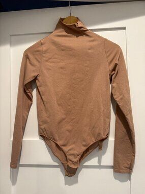 Skims Essential Mock Neck Long Sleeve Bodysuit